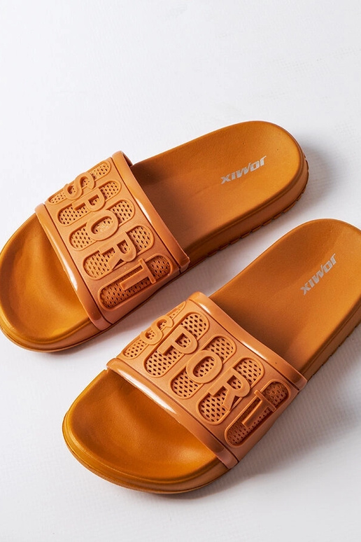 Chanclas de goma naranja Moiariello