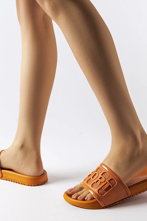 Chanclas de goma naranja Moiariello