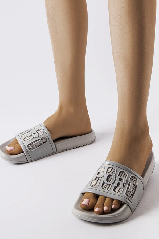 Chanclas de goma gris Moiariello