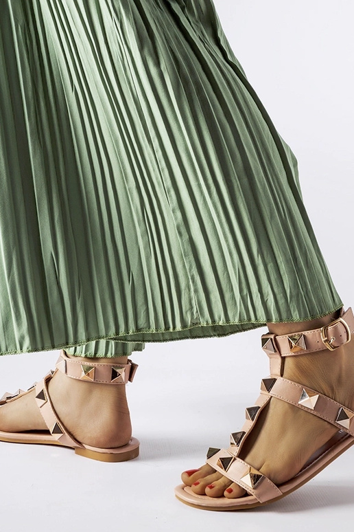 Sandalias con tachuelas rosas Ignazio