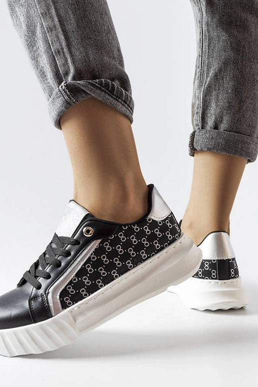 Zapatillas de plataforma negras Giuseppe