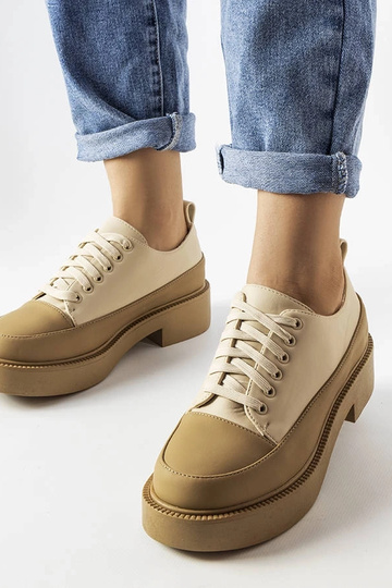 Zapatos planos beige oscuro Merico 2
