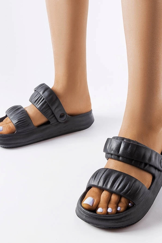 Chanclas de espuma negra Griffin