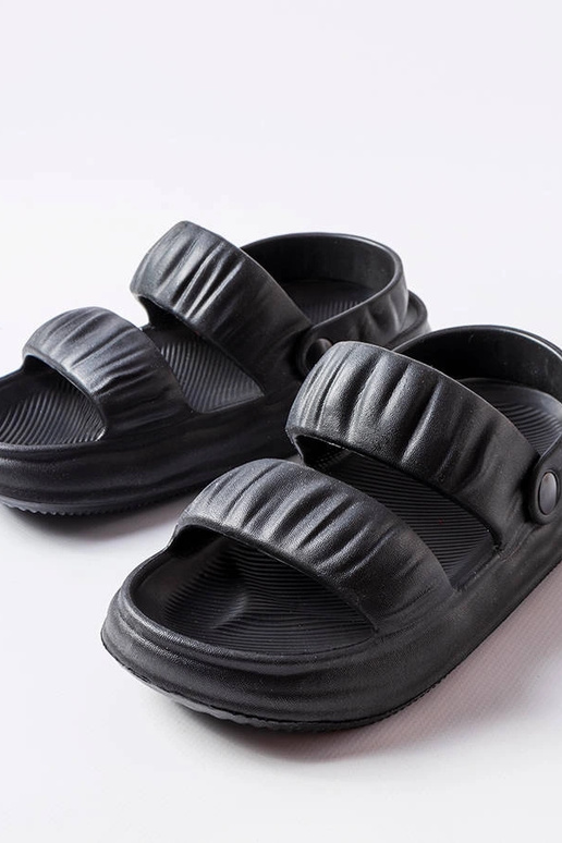 Chanclas de espuma negra Griffin