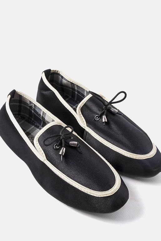 Mocasines negros Capon para hombre Mocasines negros Capon para hombre