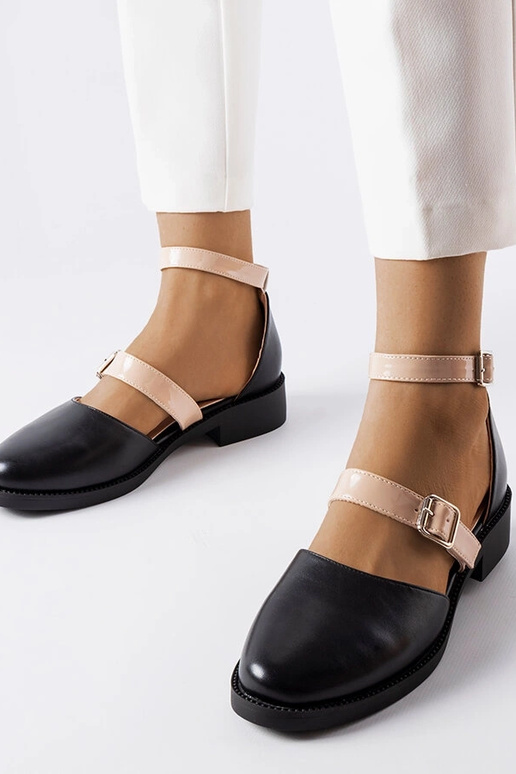 Bailarinas negras con hebilla Josiane