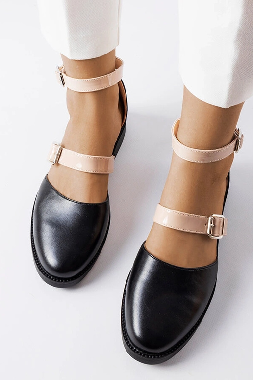 Bailarinas negras con hebilla Josiane