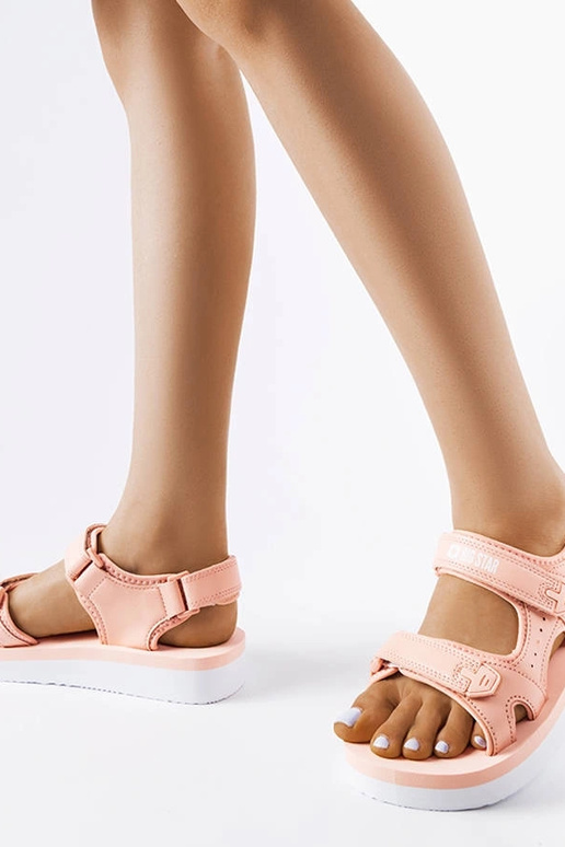 Sandalias de espuma rosa con...