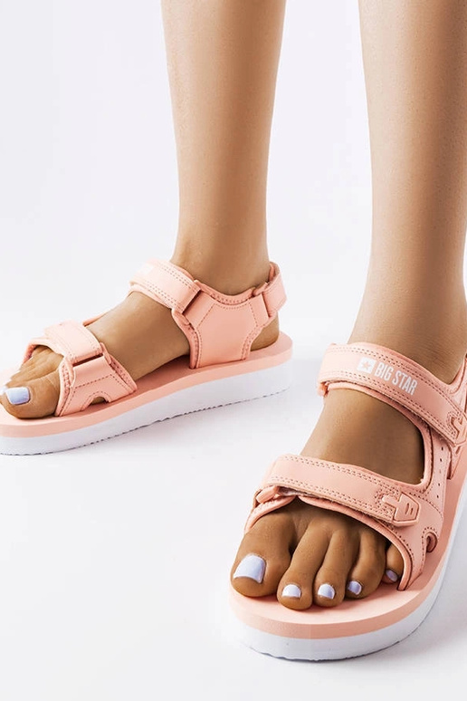 Sandalias de espuma rosa con...