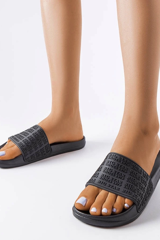 Chancletas negras, "Big Star LL274A147" Chancletas negras, "Big Star LL274A147"