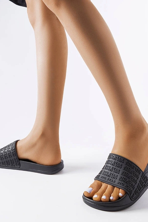 Chancletas negras, "Big Star LL274A147" Chancletas negras, "Big Star LL274A147"