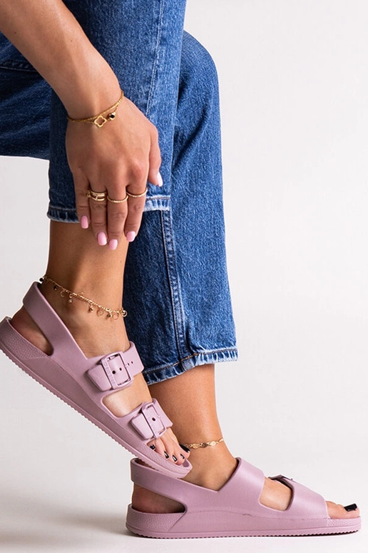 Sandalias de estrella grande moradas...