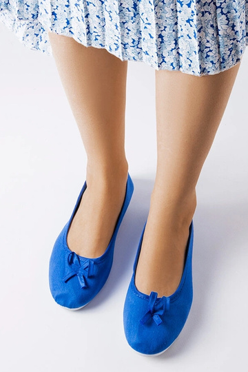 Bailarinas de tela azul Gendron 2