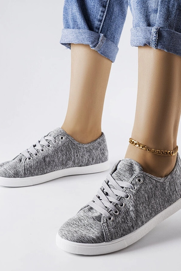 Zapatillas de tela gris Razan