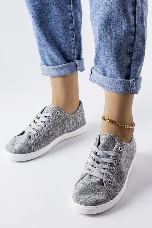 Zapatillas de tela gris Razan