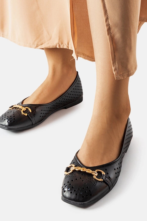 Bailarinas Schiavone negras caladas