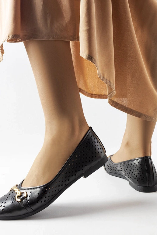 Bailarinas Schiavone negras caladas