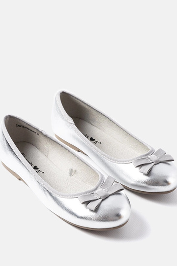 Bailarinas Fedro de charol plateado 2