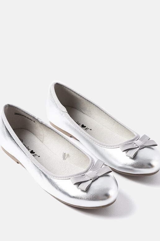 Bailarinas Fedro de charol plateado Bailarinas Fedro de charol plateado