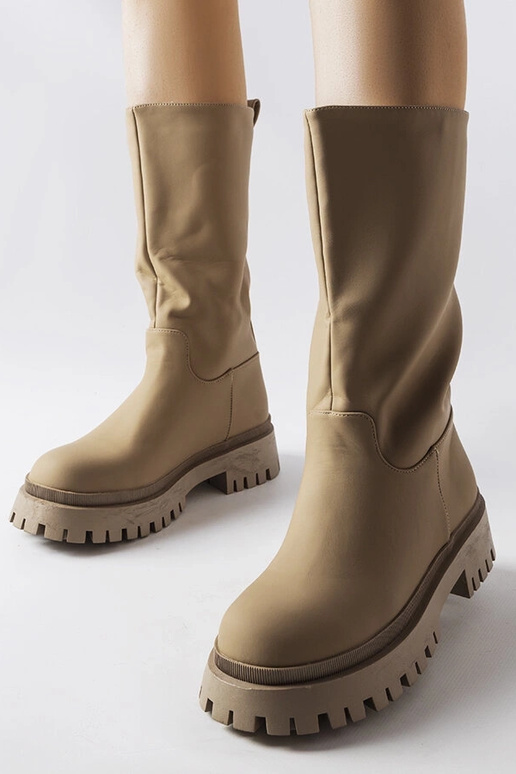 Botas largas mate marrones, "Hollie" Botas largas mate marrones, "Hollie"