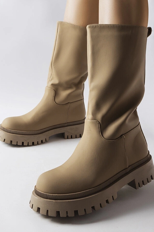 Botas largas mate marrones, "Hollie" Botas largas mate marrones, "Hollie"