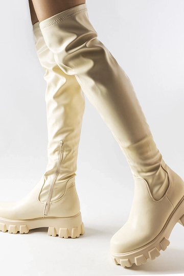 Botas de caña alta color... 2