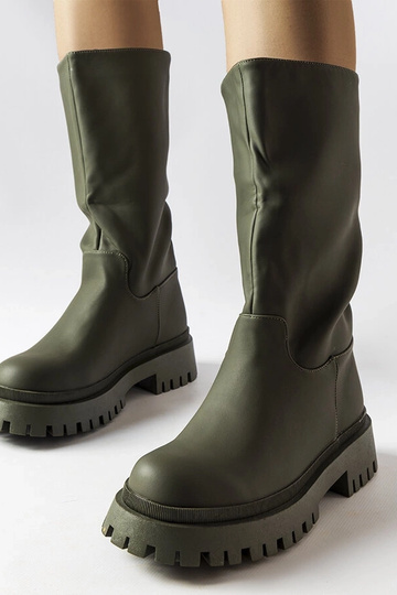 Botas de caña alta mate...