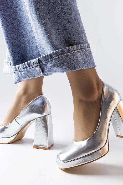 Zapatos de tacón alto Mailly plateados