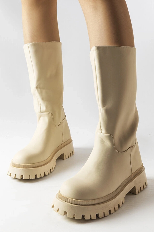 Botas beige mate Hollie Botas beige mate Hollie