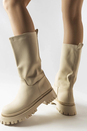 Botas beige mate Hollie 2