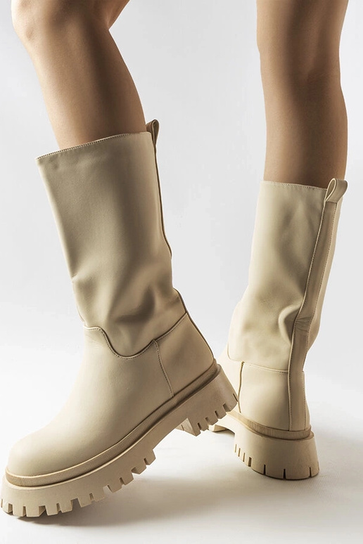 Botas beige mate Hollie Botas beige mate Hollie