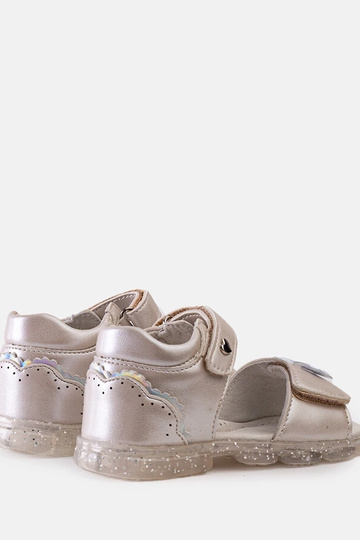 Sandalias infantiles Bousquet plateadas 2