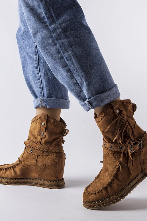 Botas marrones en plataforma, "Teodata"