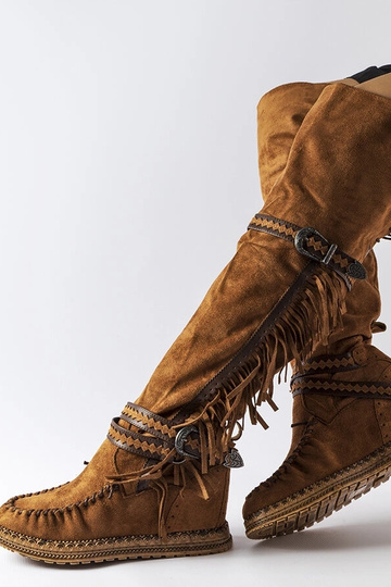 Botas de cuña marrones Novella 2