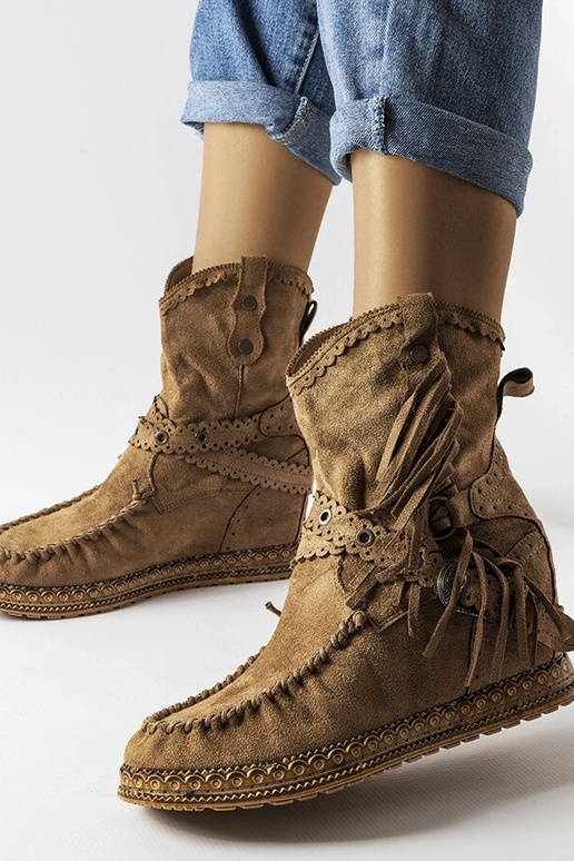 Botines de cuña Teodata en color...