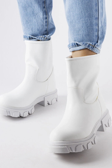 Botas de trabajo blancas sin cordones Wuori