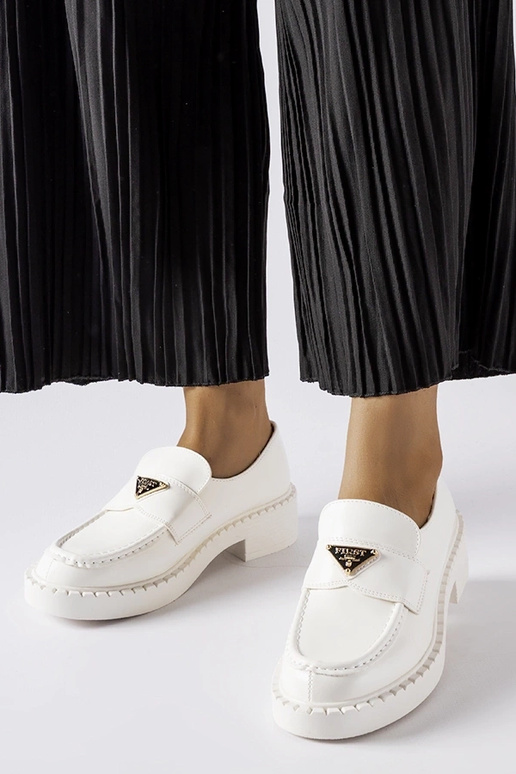 Mocasines blancos de mujer Milne