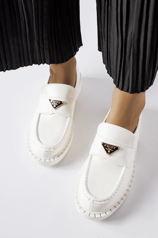 Mocasines blancos de mujer Milne