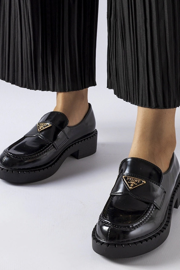 Mocasines negros de mujer Milne