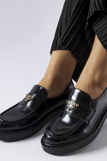 Mocasines negros de mujer Milne 2