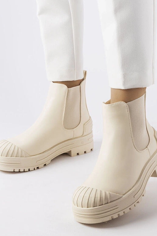 Trabajadores beige con insertos de...