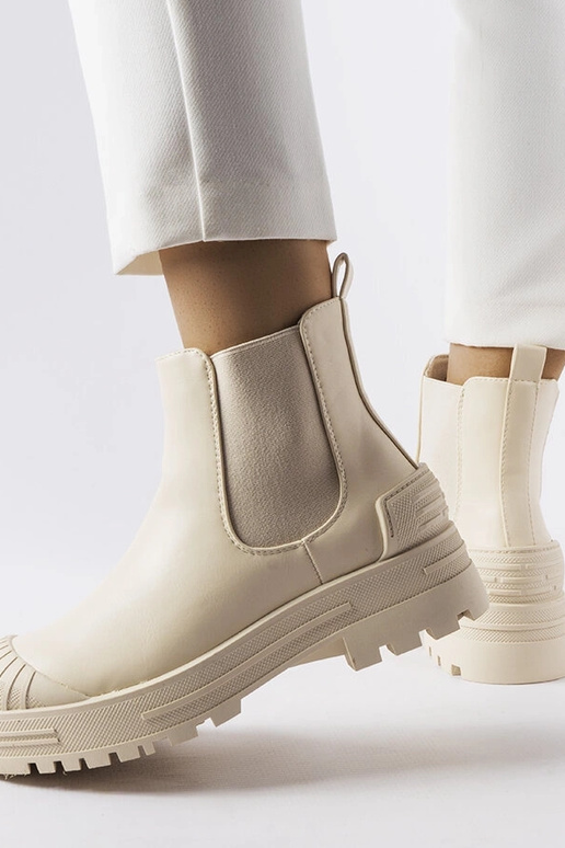 Trabajadores beige con insertos de...