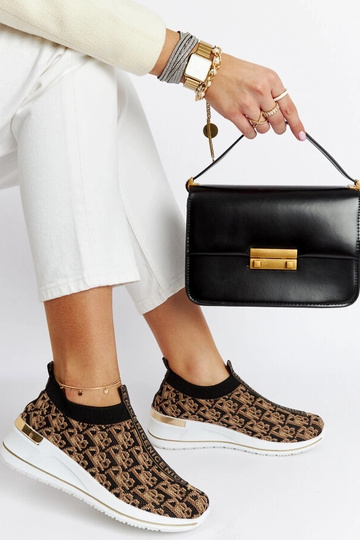 Zapatos negros y marrones sin cordones con diseño a cuadros escoceses 2