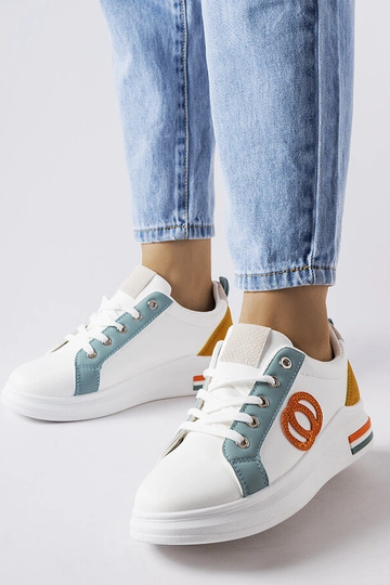 Zapatillas blancas con inserciones de colores Passaic