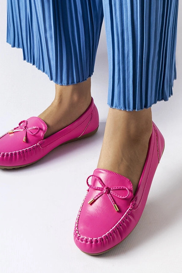 Mocasines rosas con lazo Via Foria 2
