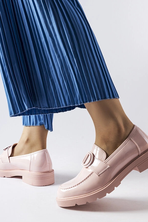 Mocasines Scranton de charol rosa