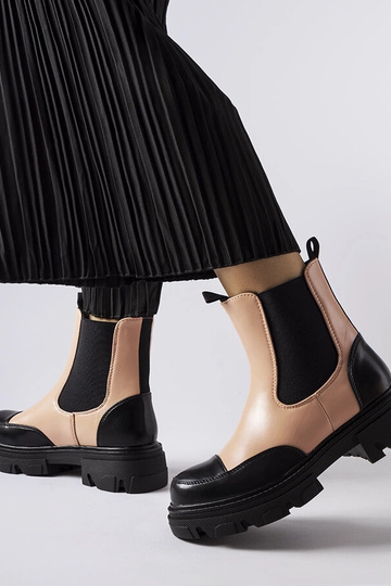 Botines negros-rosas sin...