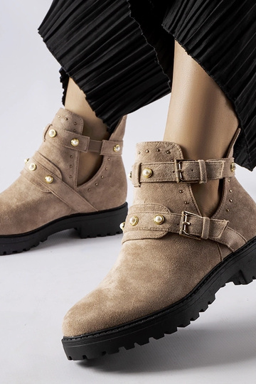 Botines beige decorativos... 2