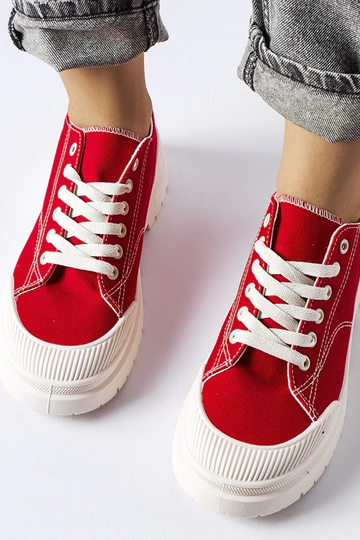 Zapatillas de tela roja Nassar 2