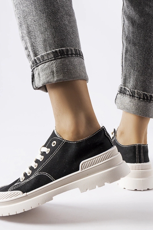 Zapatillas de lona negras Nassar